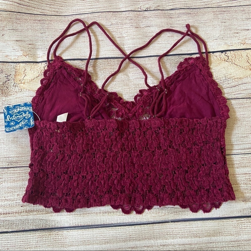 NWT Free People Celine Bralette Mulberry Size S - Picture 5 of 7